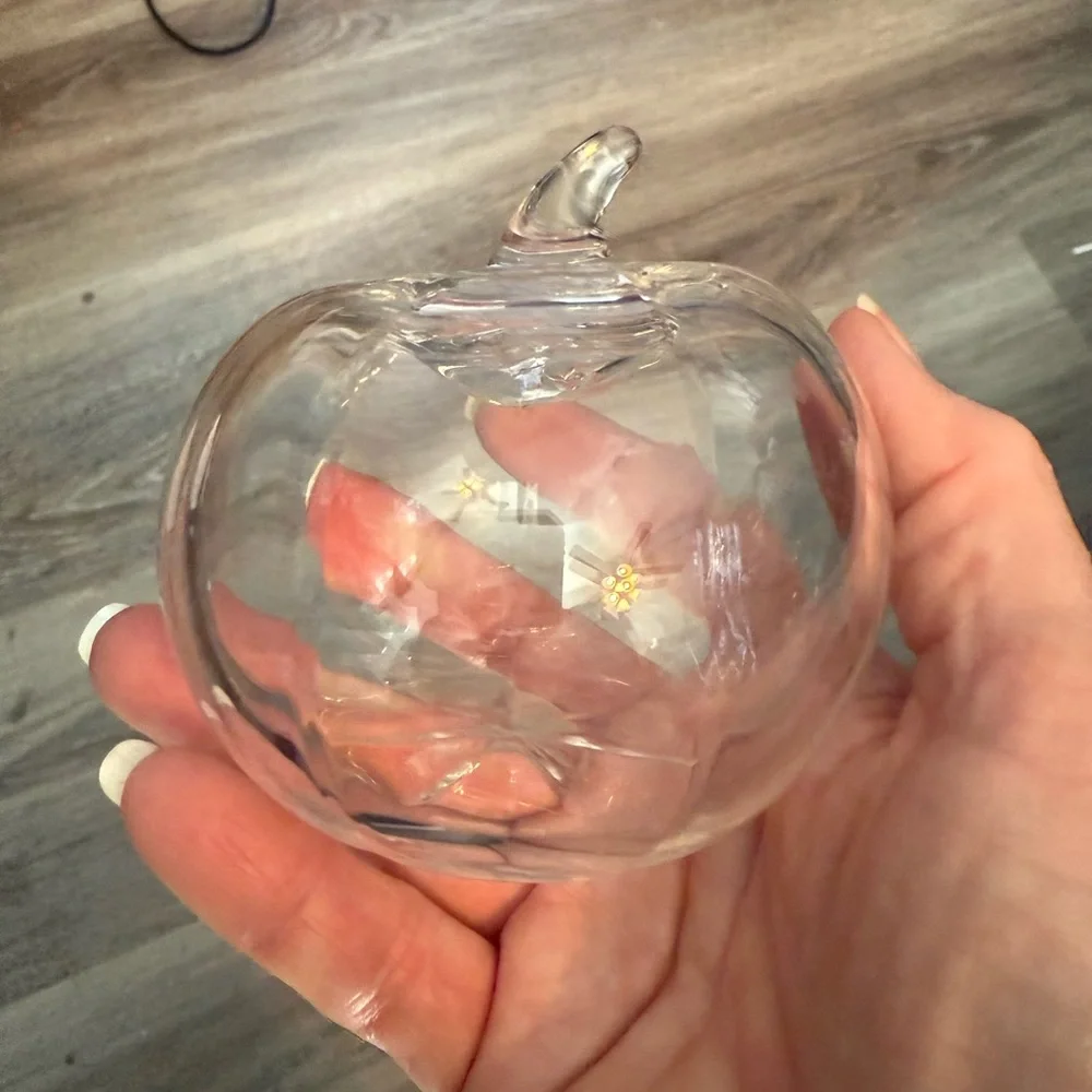 Princess House Clear Glass Pumpkin - Picture 2 of 6